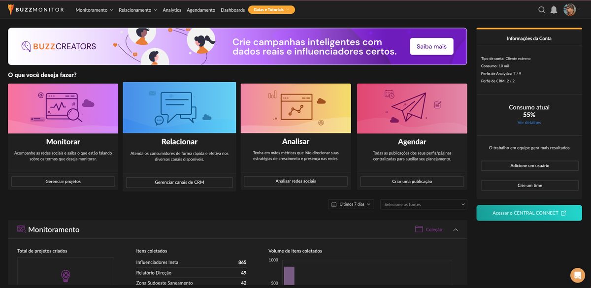 Social listening no Buzzmonitor — projeto para Iguá