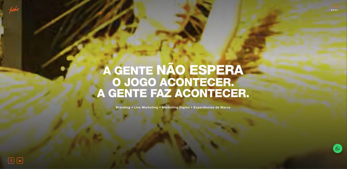 Site da agência de eventos — projeto para Twelve